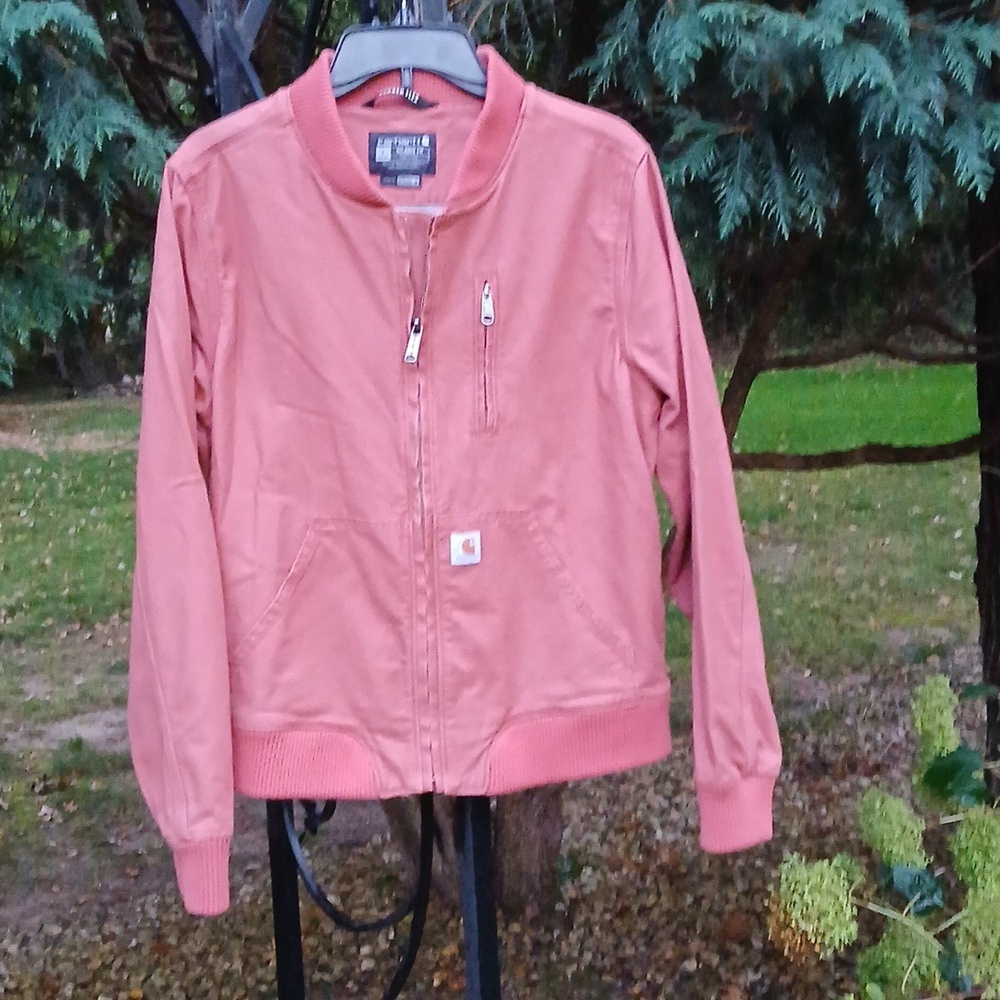 Carhartt Auburn Bomber Women's Rugged Flex® Relaxed Fit Canvas Jacket sz L